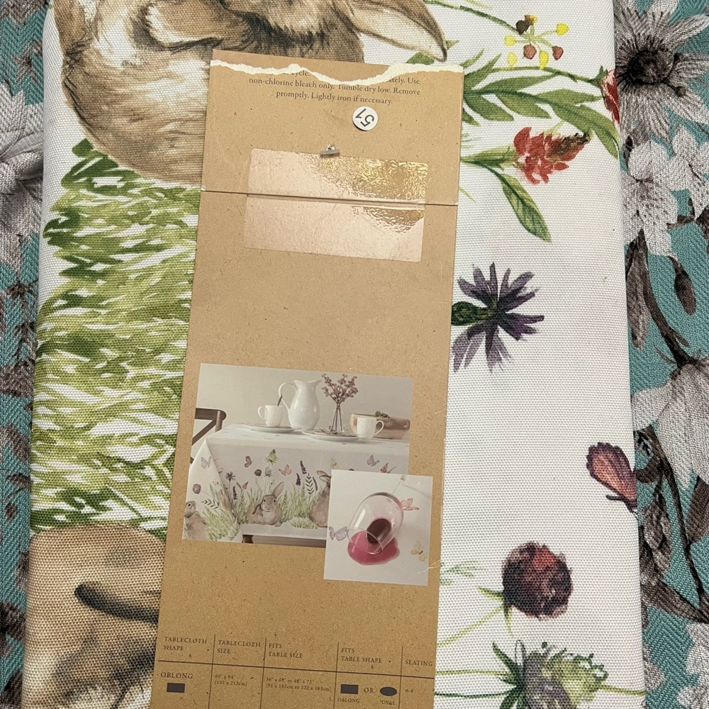Springtime Pastel Table Linen Set - Picture 3 of 7